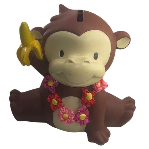 Old Navy Vintage Hawaiian Monkey Piggy Bank - Picture 7 of 11